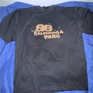 Balenciaga Paint Splatter Oversized Tee